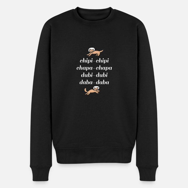 Chipi Chipi Chapa Chapa - Pull Premium bio Homme - noir