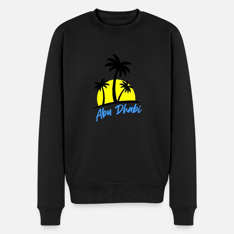 abu dhabi - Männer Premium Bio Pullover - Schwarz