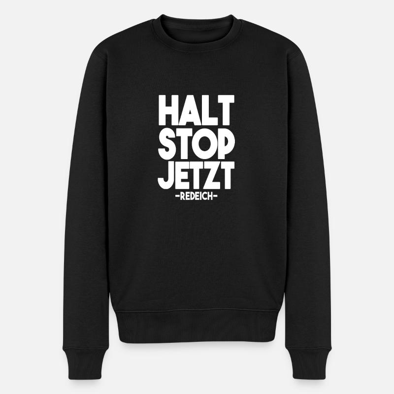 Arrêtez-vous maintenant - Pull Premium bio Homme - noir