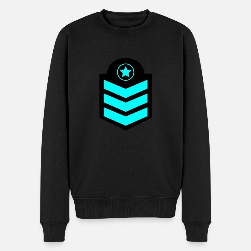 abzeichen - Männer Premium Bio Pullover - Schwarz
