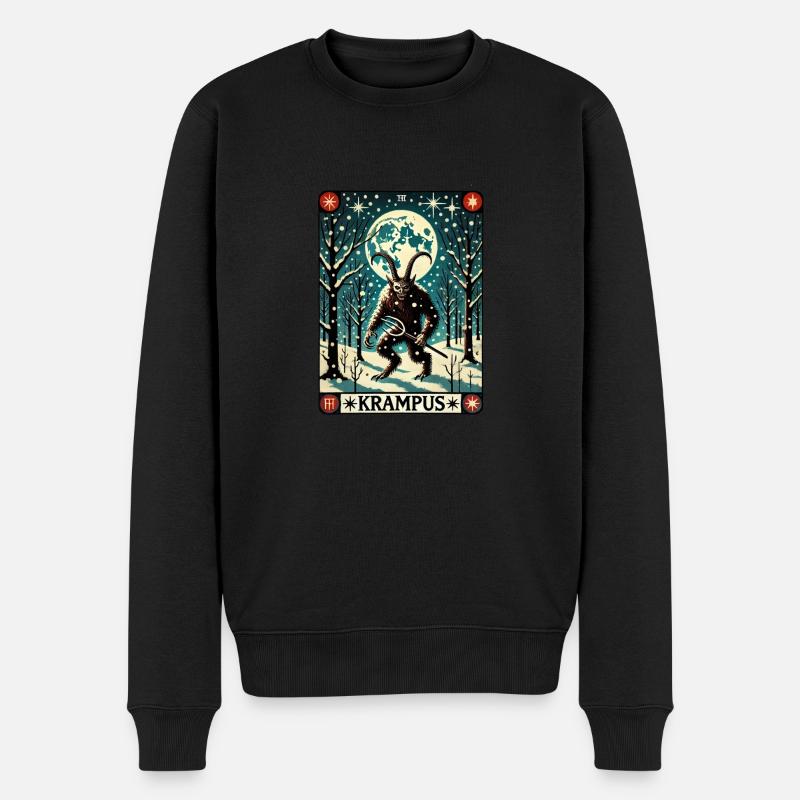 Krampusse - Männer Premium Bio Pullover - Schwarz