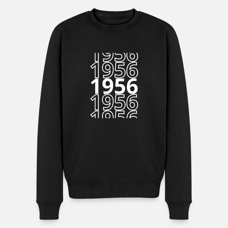 1956 1956 1956 - Männer Premium Bio Pullover - Schwarz