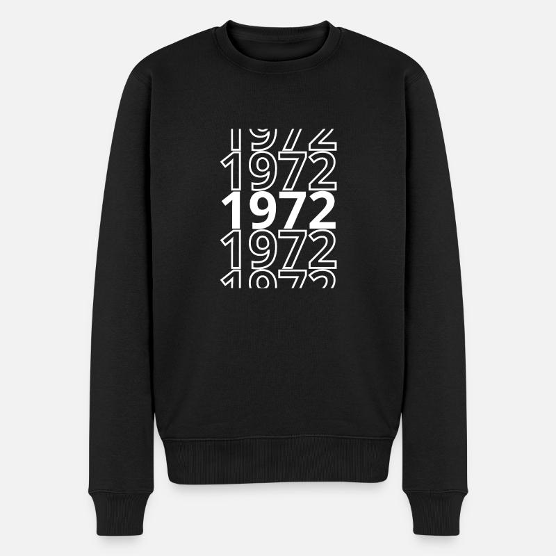 1972 1972 1972 - Pull Premium bio Homme - noir