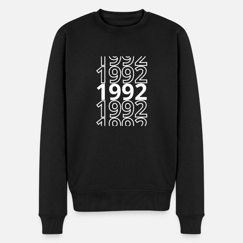 1992 1992 1992 - Pull Premium bio Homme - noir