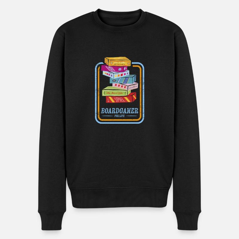 Boardgamer Brettspieler - Männer Premium Bio Pullover - Schwarz
