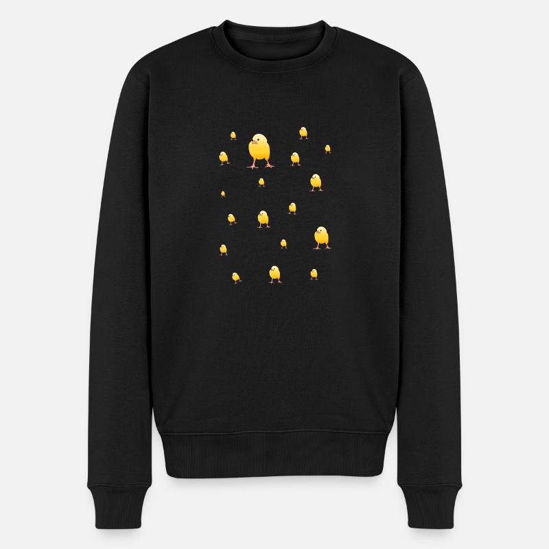 Alarme de poussin - Pull Premium bio Homme - noir