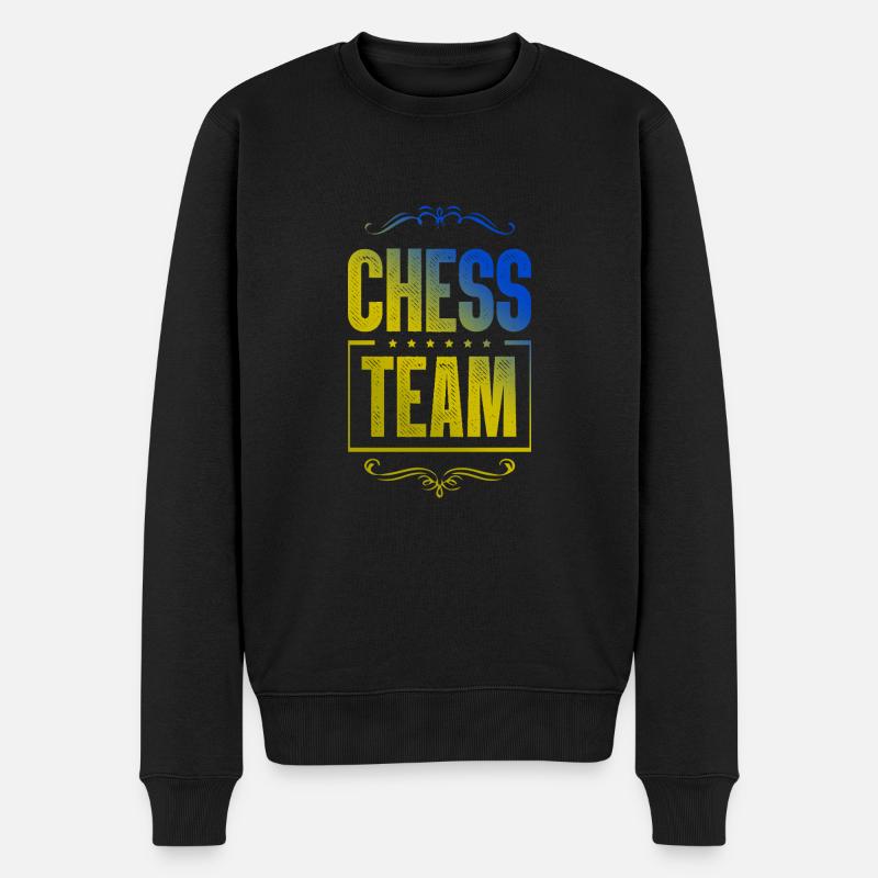 Chess Crew - Männer Premium Bio Pullover - Schwarz