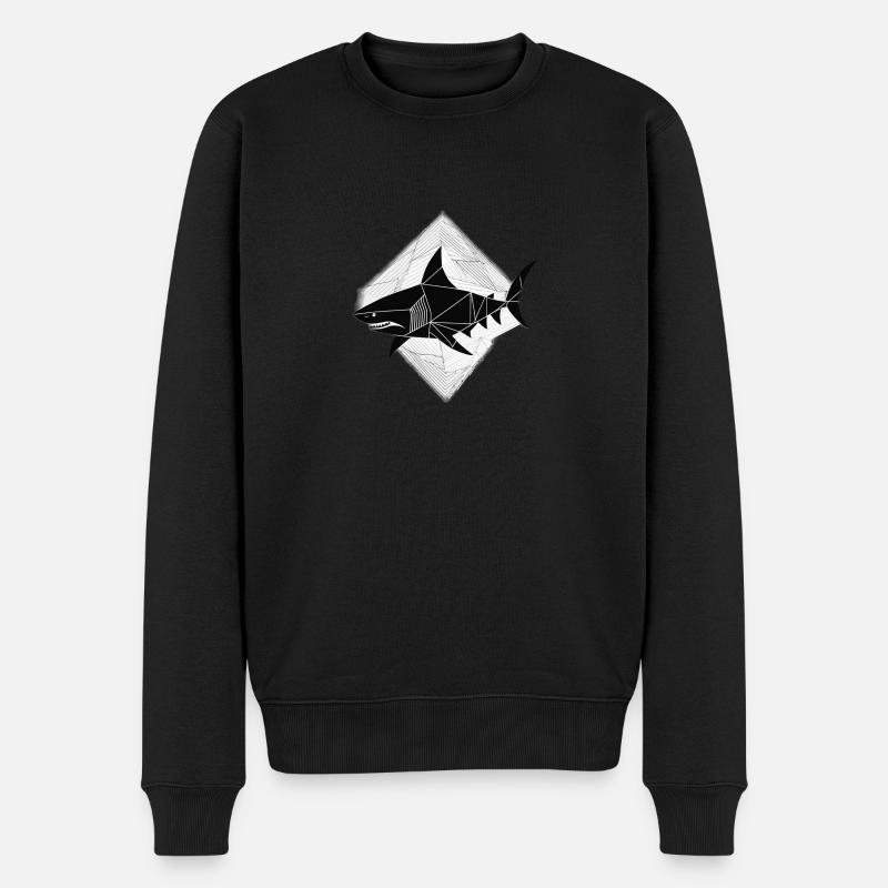 Requin - Pull Premium bio Homme - noir