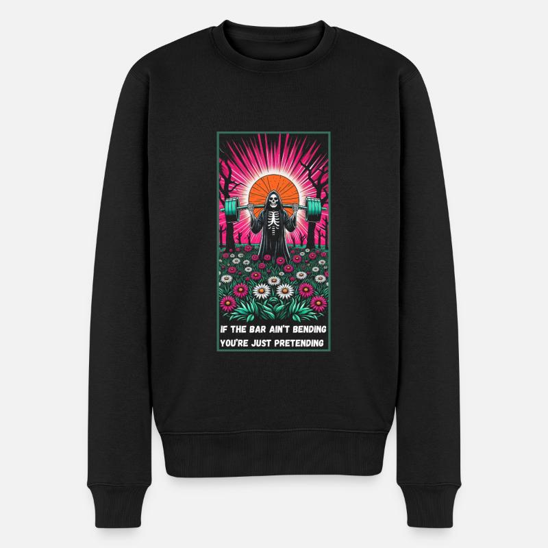 Grim Reaper Powerlifting Gym & Musculation - Pull Premium bio Homme - noir