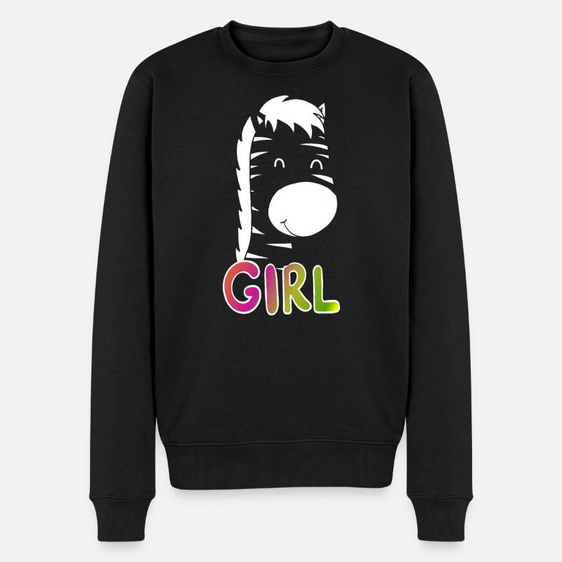 Girl Tagesoutfit Weihnachtsgeschenk - Männer Premium Bio Pullover - Schwarz