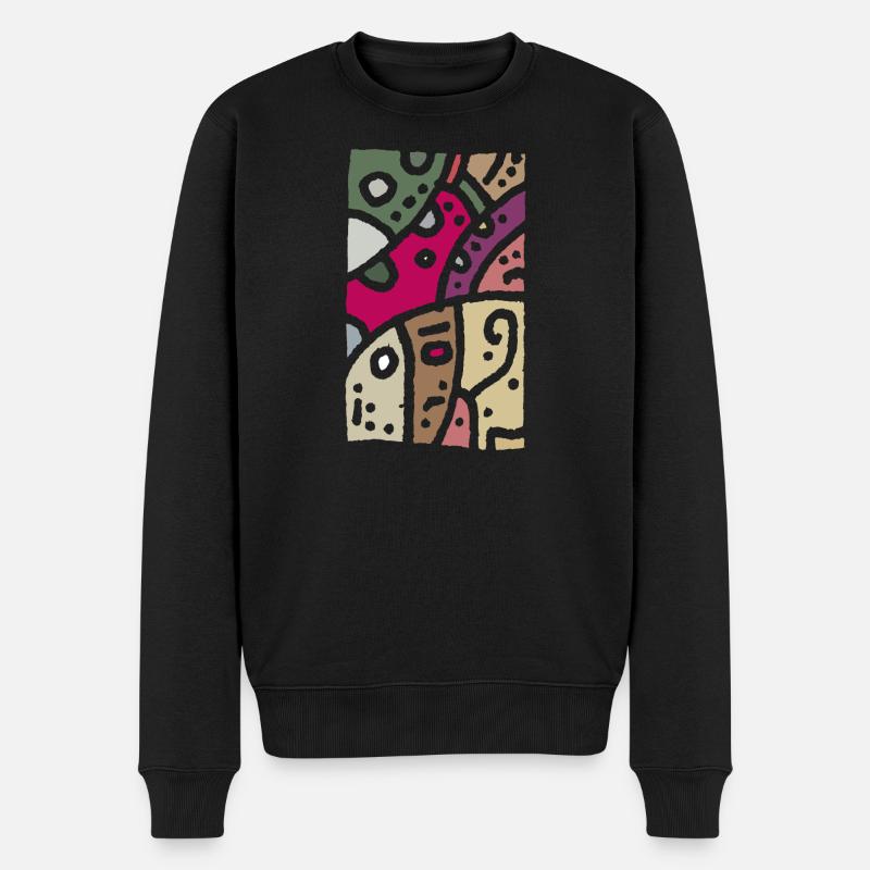Modèle art - ethno couleur - Pull Premium bio Homme - noir