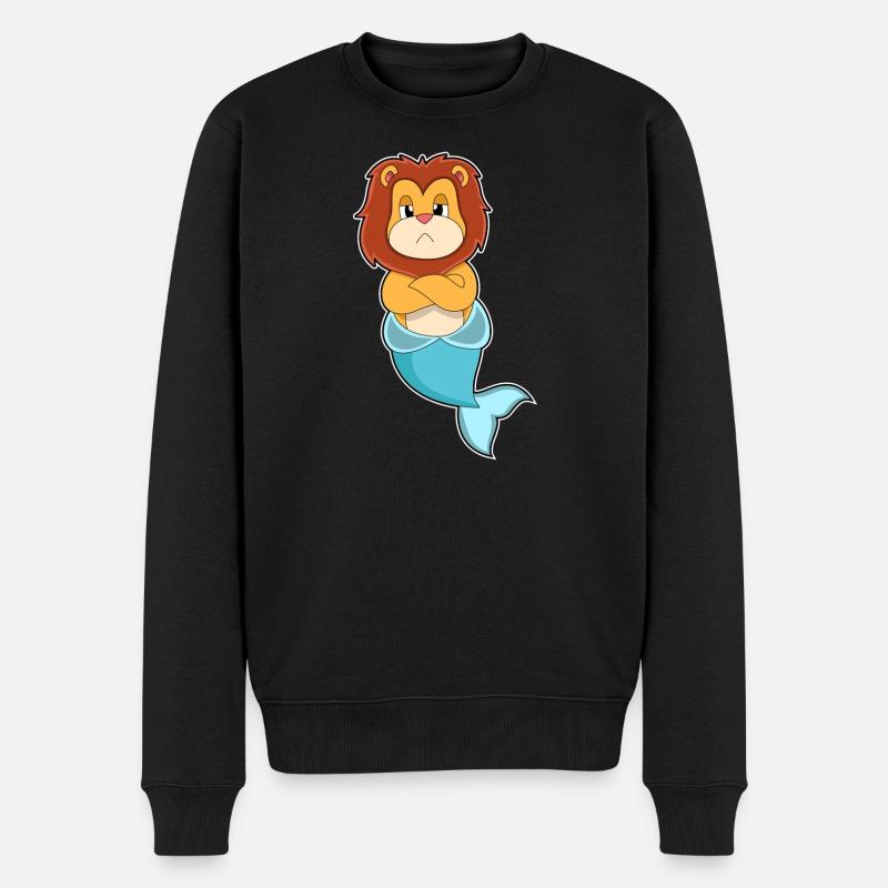 Sirène Lion - Pull Premium bio Homme - noir