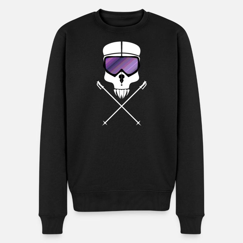 Crâne de ski - Pull Premium bio Homme - noir