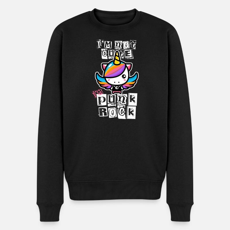 Licorne Punk Rock - Pull Premium bio Homme - noir