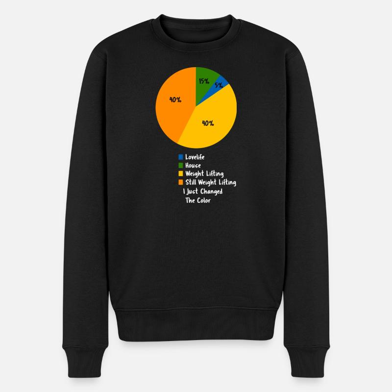 Mein Trupp nennt mich Bruder Slogan Typografie - Männer Premium Bio Pullover - Schwarz