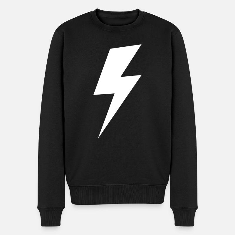 Blitz - Männer Premium Bio Pullover - Schwarz