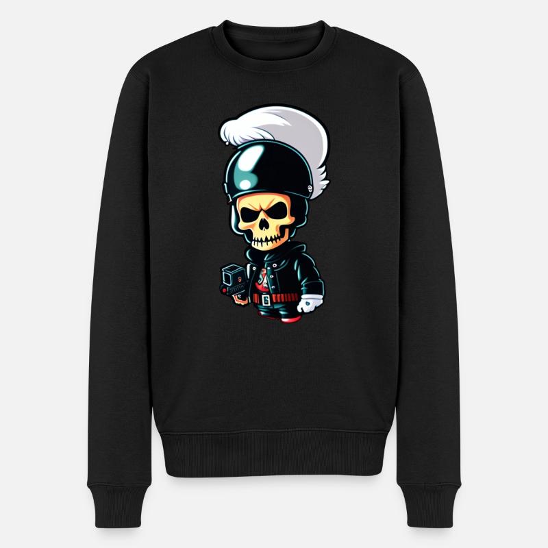 biker styler enervée - Pull Premium bio Homme - noir