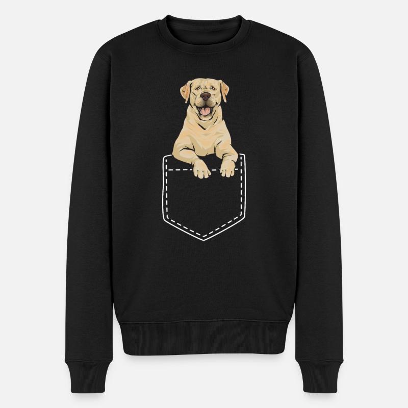 Labrador Retriever jaune - Pull Premium bio Homme - noir