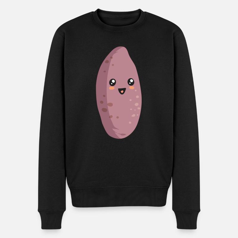 Légumes-racines de patates douces - Pull Premium bio Homme - noir