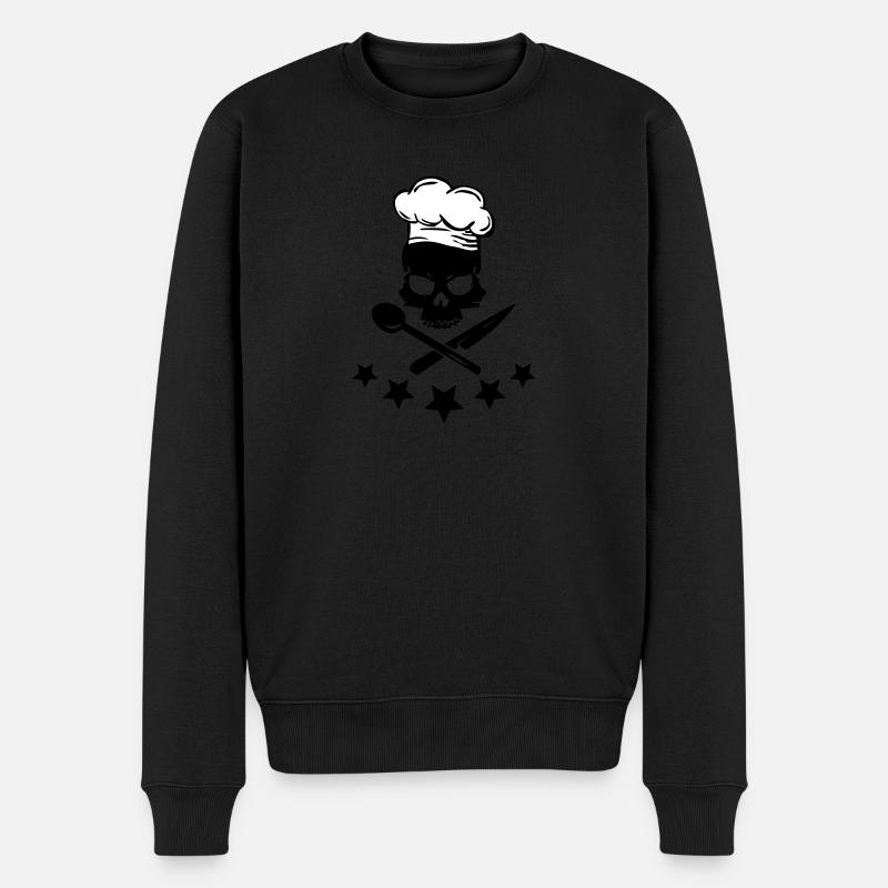 Cooking Skull - Pull Premium bio Homme - noir