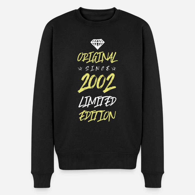 2002 Édition limitée - Pull Premium bio Homme - noir