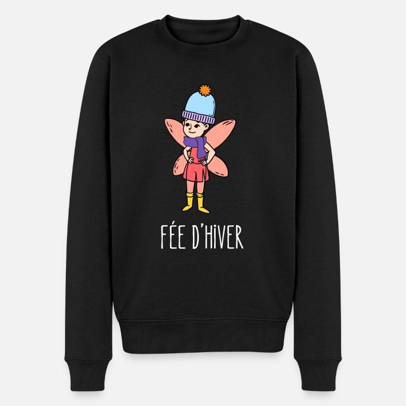 fée d'hiver - Pull Premium bio Homme - noir