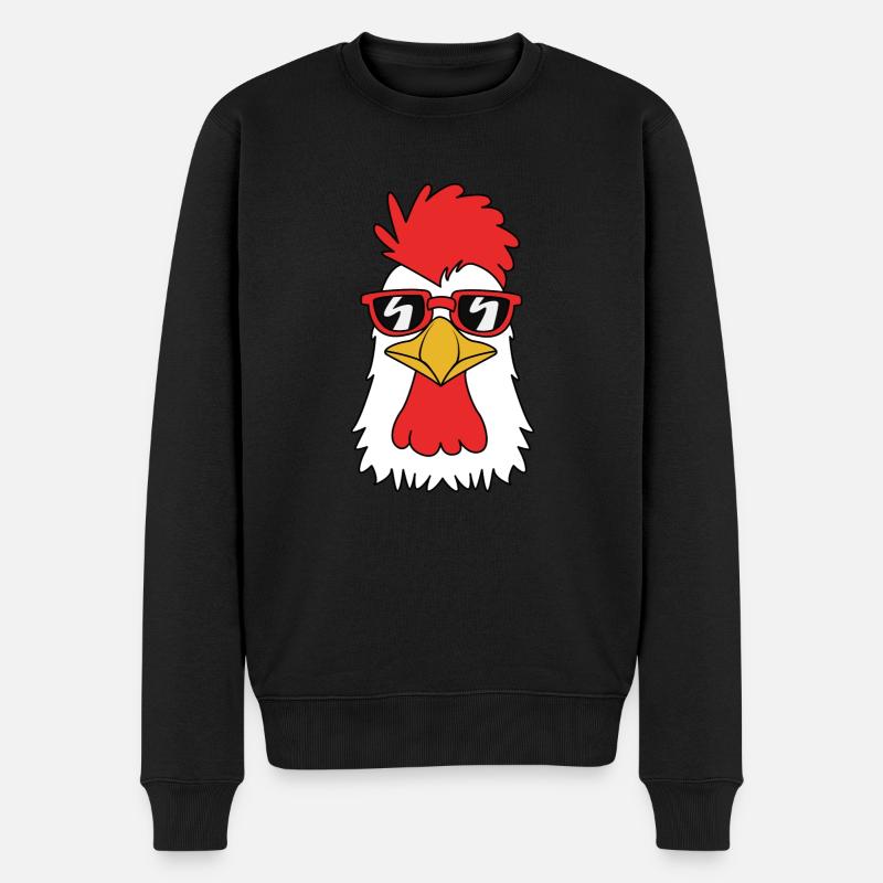 Poulet Volaille - Pull Premium bio Homme - noir
