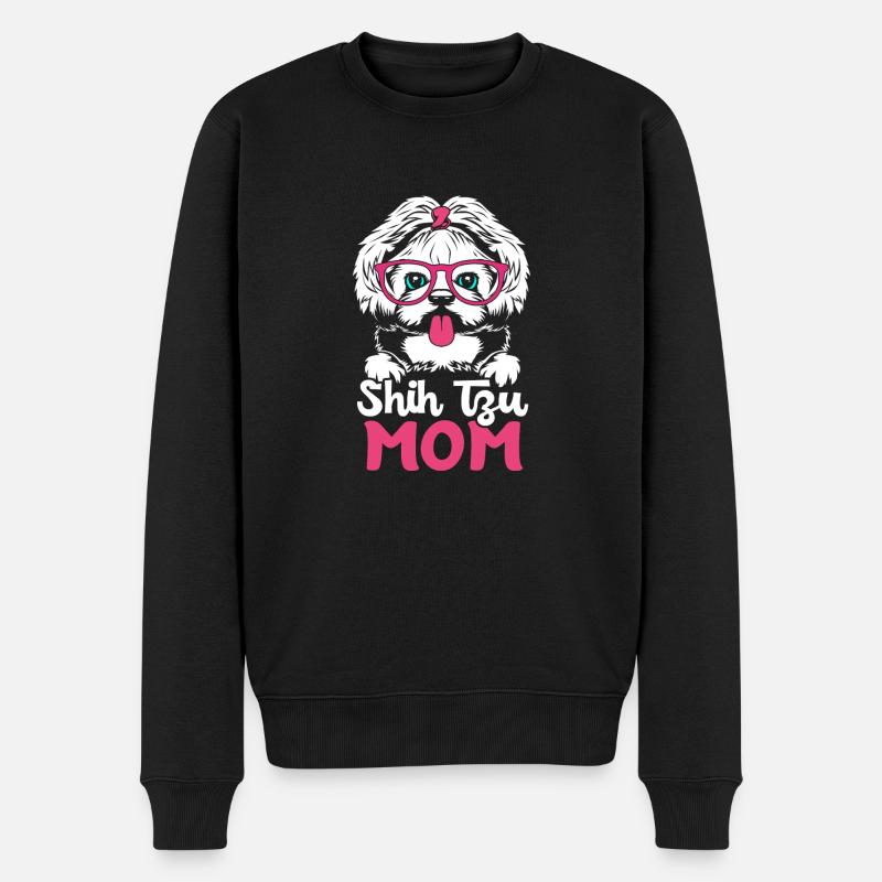Shih Tzu - Pull Premium bio Homme - noir