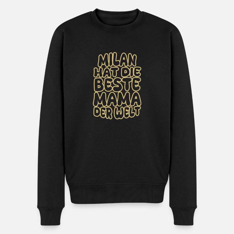 Milan comme un dicton - Pull Premium bio Homme - noir