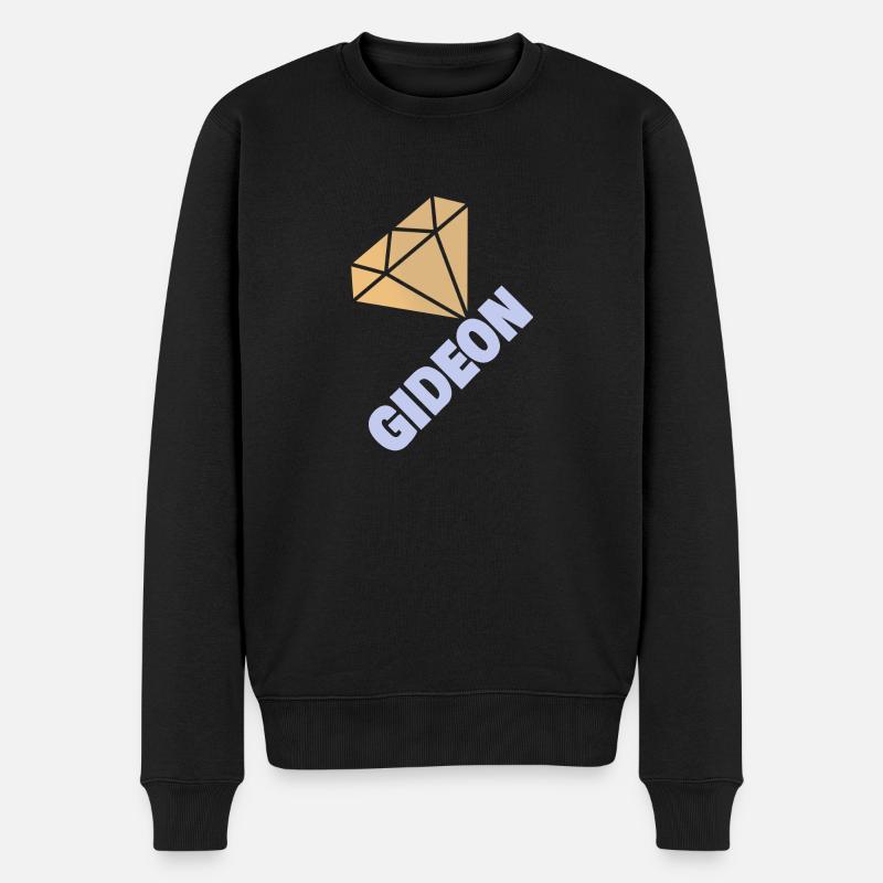 Edel Gideon - Männer Premium Bio Pullover - Schwarz