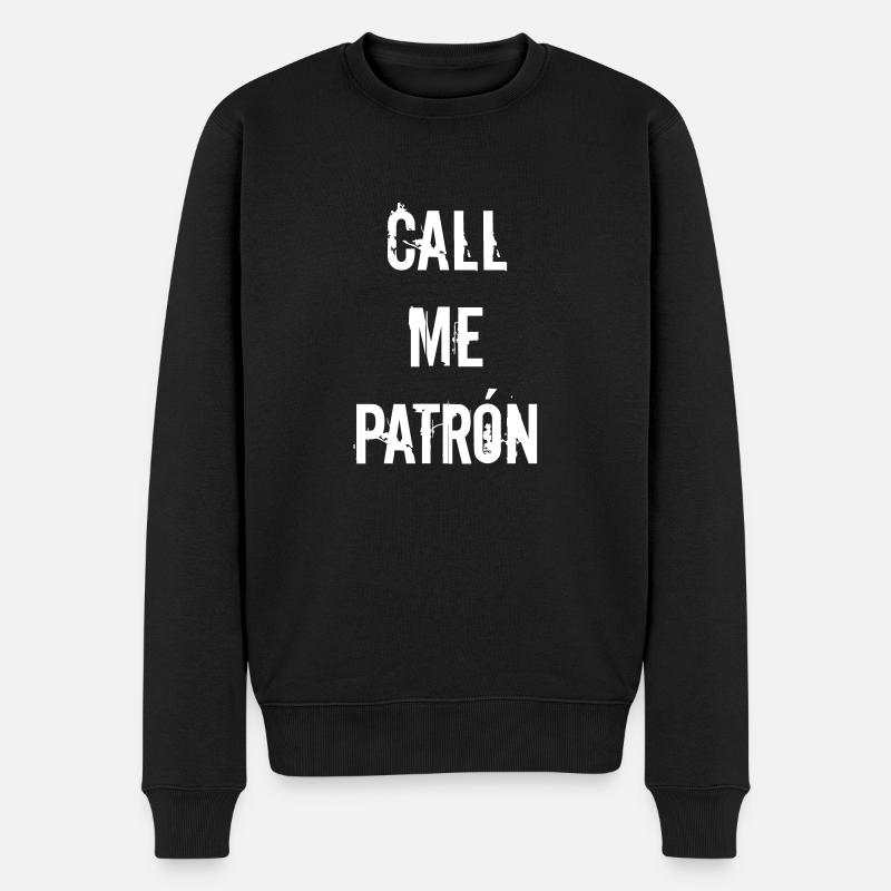 el Patron - Männer Premium Bio Pullover - Schwarz