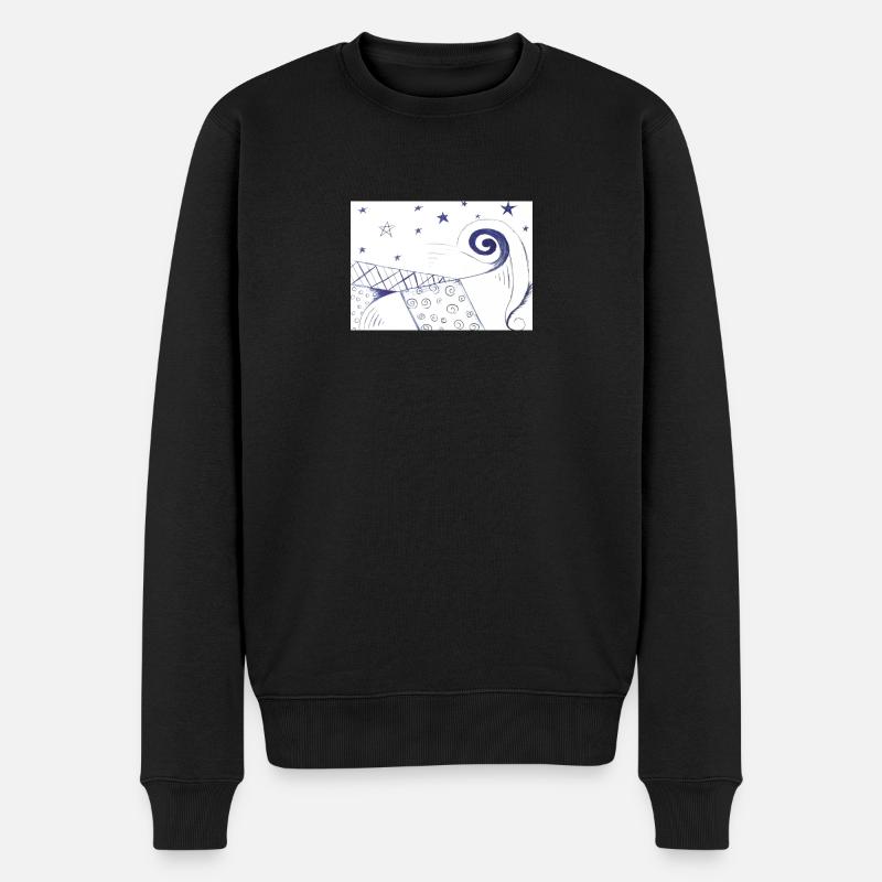 Modern Art - Männer Premium Bio Pullover - Schwarz