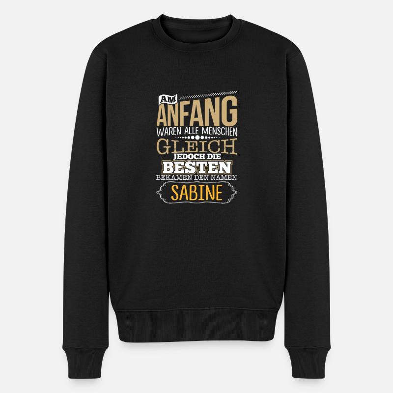 SABINE - Die Besten - Männer Premium Bio Pullover - Schwarz