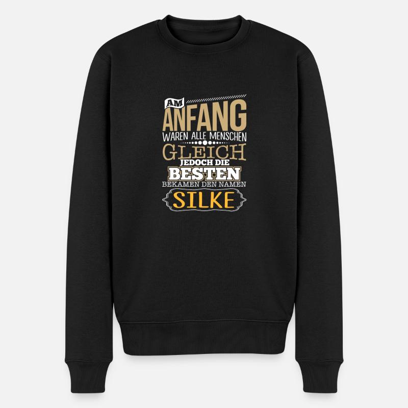 SILKE - Die Besten - Männer Premium Bio Pullover - Schwarz