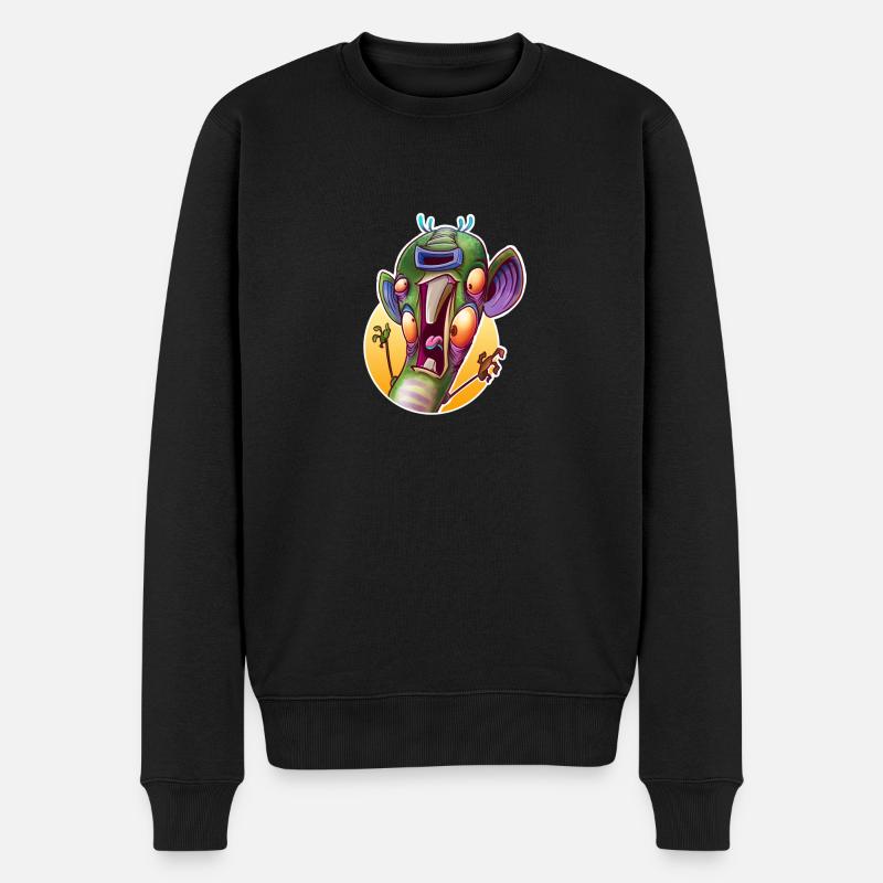 Hamster - Männer Premium Bio Pullover - Schwarz