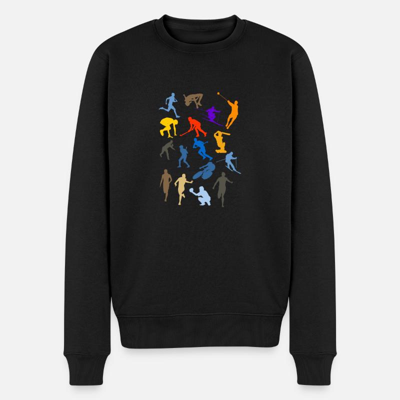Sportarten - Männer Premium Bio Pullover - Schwarz