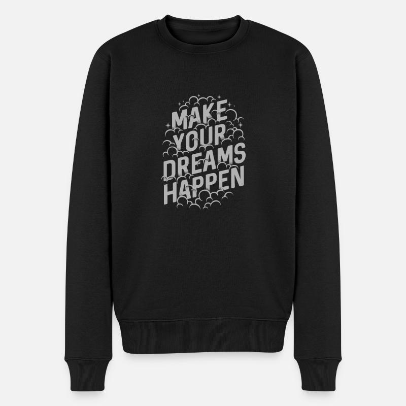 RENDEZ-VOUS VOS RÊVES - Pull Premium bio Homme - noir
