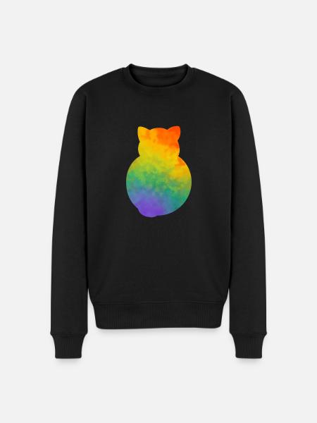 Pride Kitty - Men's Premium Organic Jumper - black