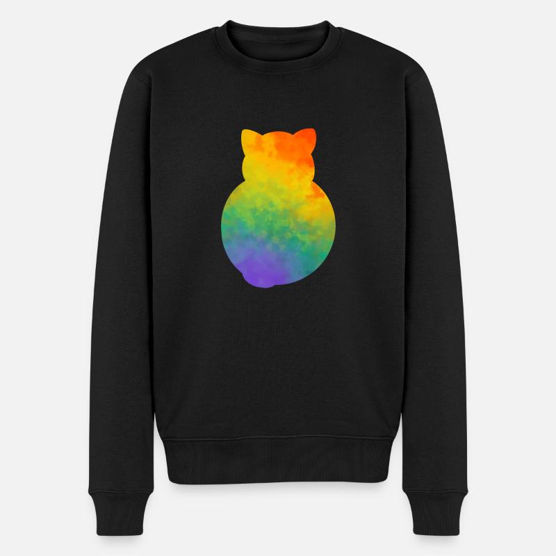 Pride Kitty - Men's Premium Organic Jumper - black