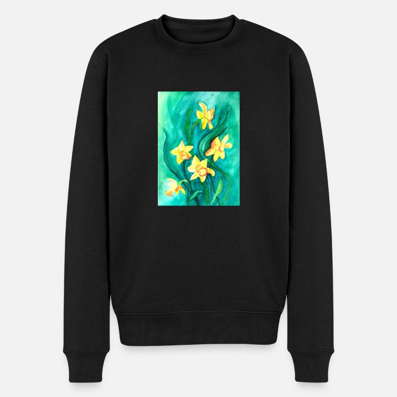 Jonquilles - Pull Premium bio Homme - noir