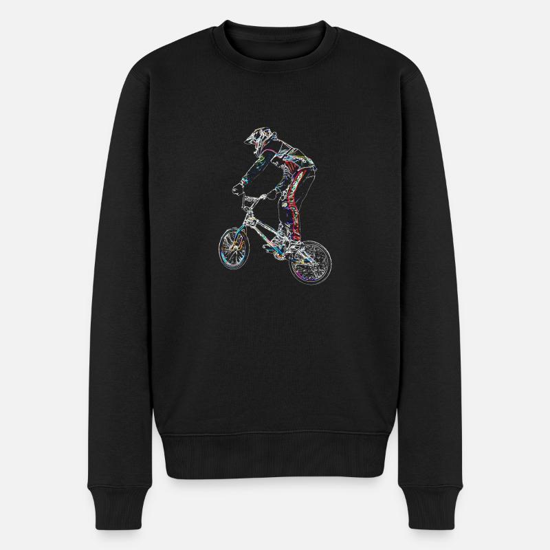 bmx race - Pull Premium bio Homme - noir