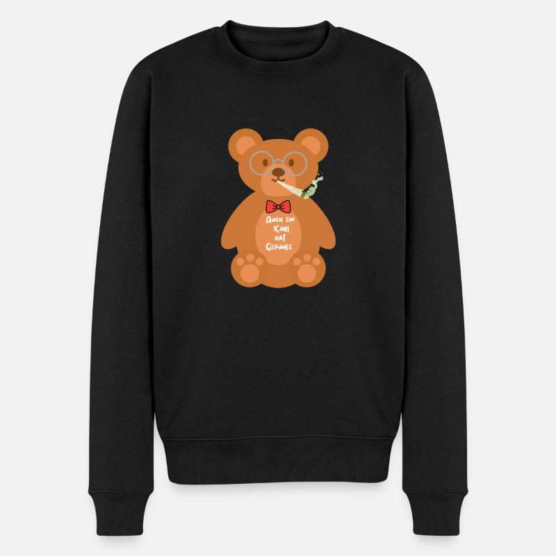 Karl - Männer Premium Bio Pullover - Schwarz