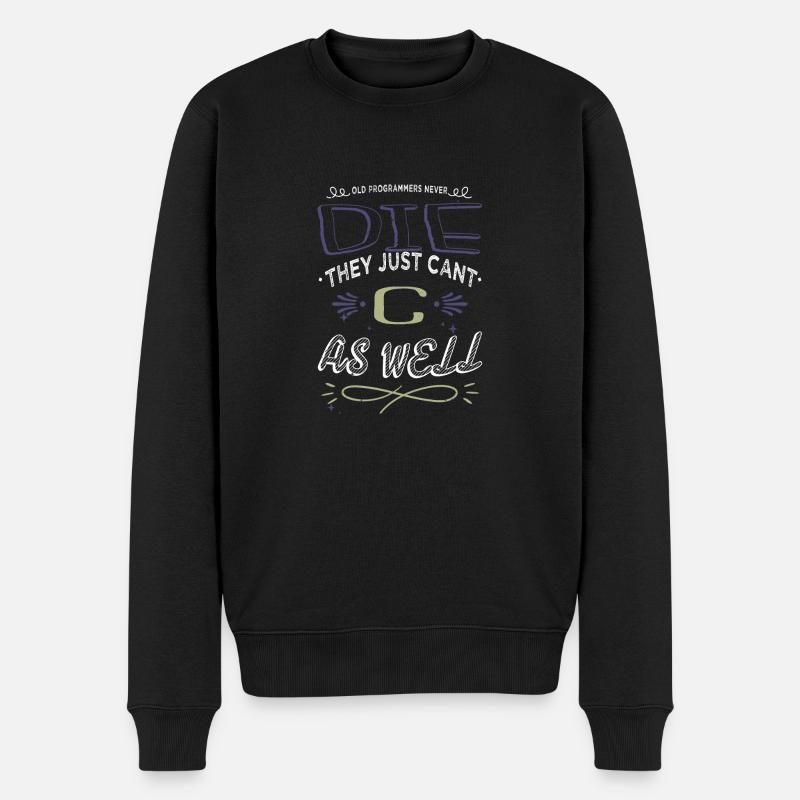 gift gamer glitch analyst encrypt hacking code - Männer Premium Bio Pullover - Schwarz