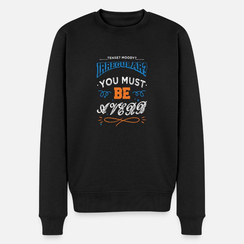 novel books literary bookworm editor bmx christmas - Männer Premium Bio Pullover - Schwarz