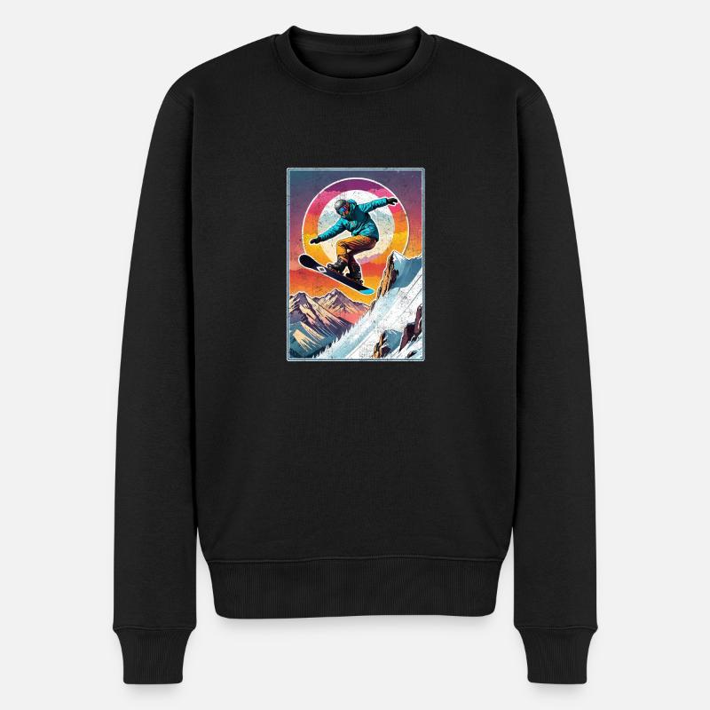 snowboard neige et ski - Pull Premium bio Homme - noir