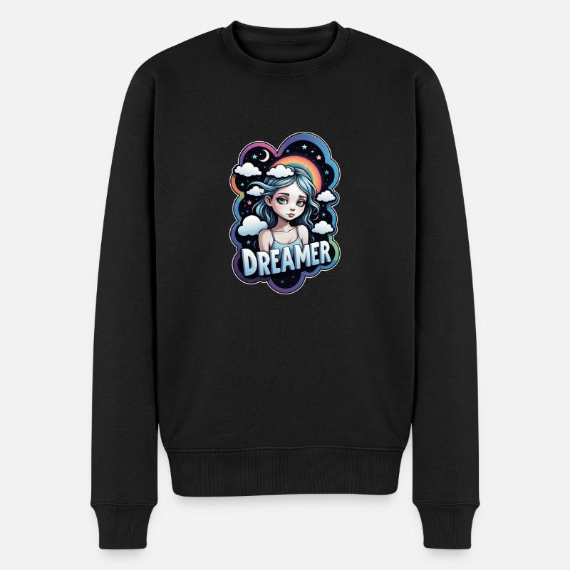Träumer - Träumer - Träumer - Traum - Träumerei - Männer Premium Bio Pullover - Schwarz