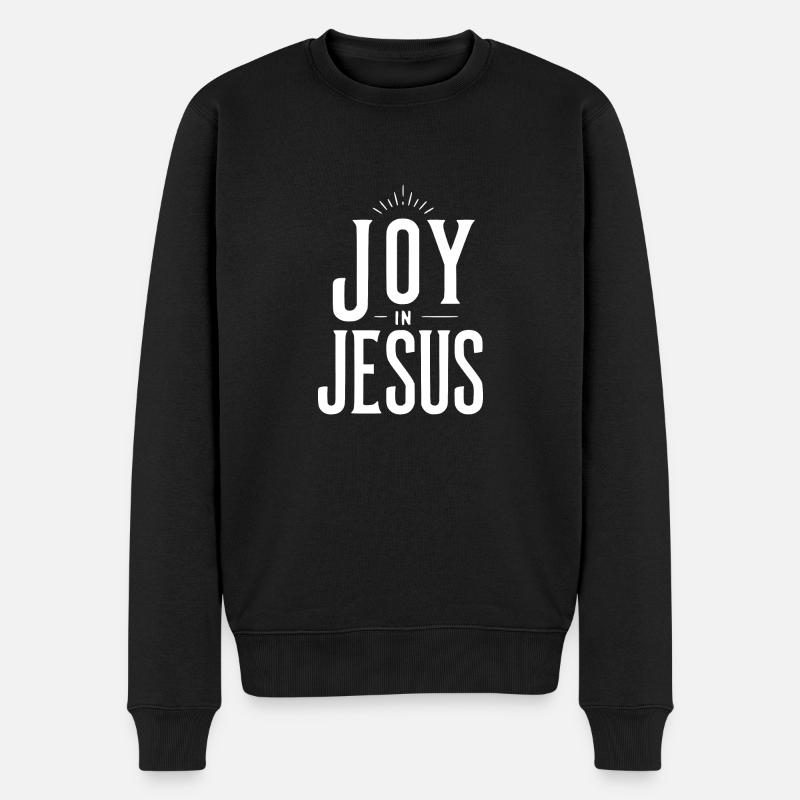 La joie en Jésus - Pull Premium bio Homme - noir