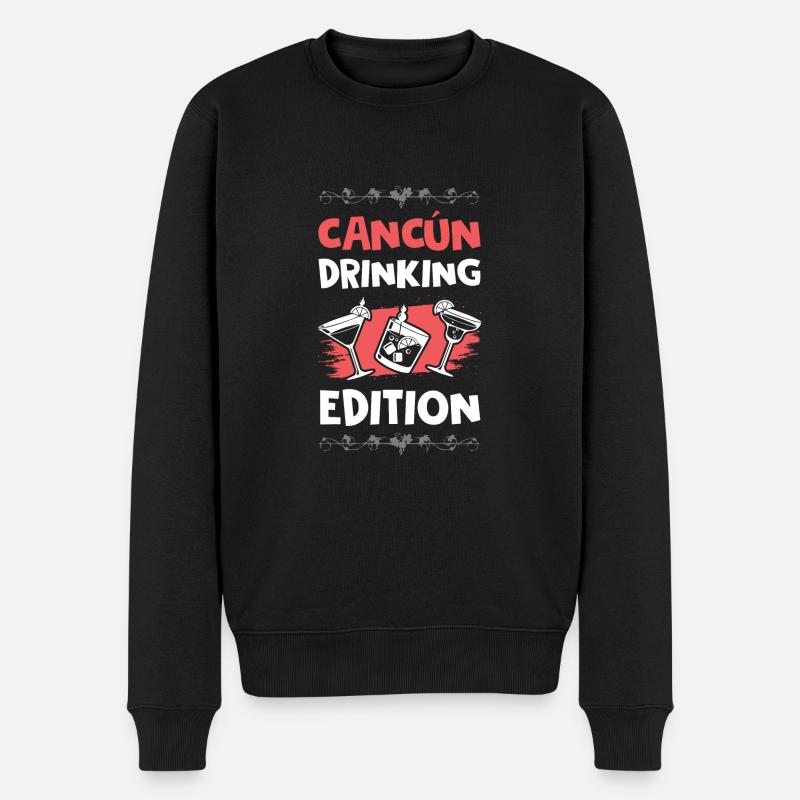 Cancun Drinking Edition - Men's Premium Organic Jumper - black