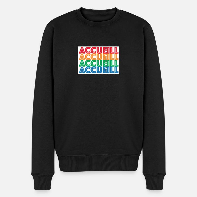 ACCUEILL - Pull Premium bio Homme - noir