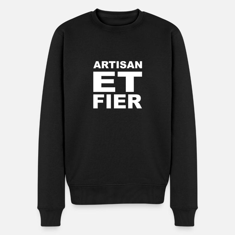 Artisan et Fier - Pull Premium bio Homme - noir